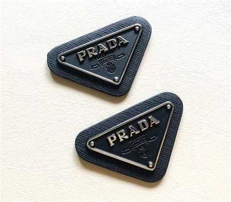 Prada Patches Metal Badges – MingFabricStore.